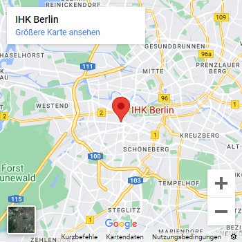 Lageplan der IHK Berlin