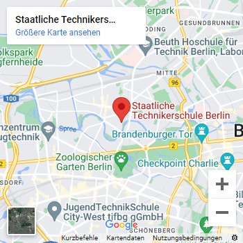 Lageplan der staatlichen Technikerschule Berlin