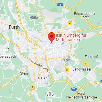 Lageplan IHK Nürnberg