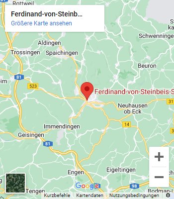 Lageplan Ferdinand-von-Steinbeis-Schule in Tuttlingen