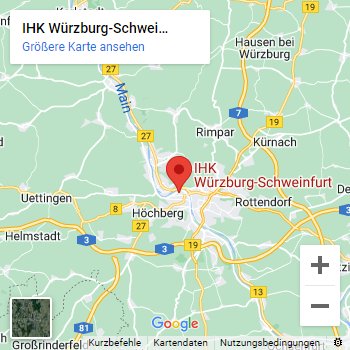 Lageplan IHK Würzburg